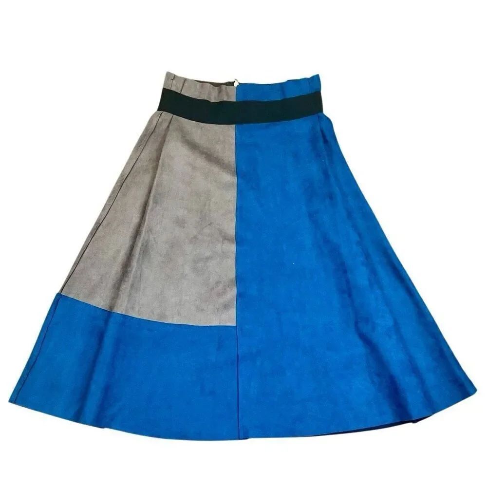 New! NWT Tao Wei Mi Meng Color Block Patchwork Skirt Large